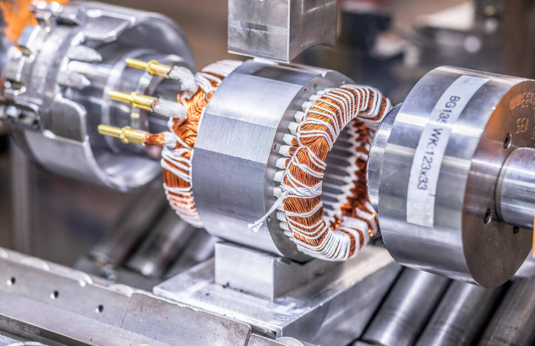Produktionsschritt Elektromotoren